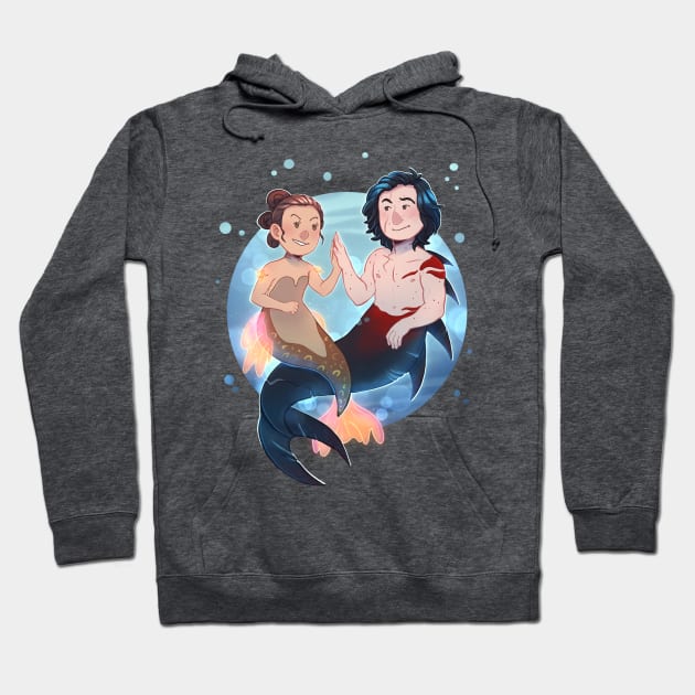 Reylo mermaids AU Hoodie by staypee